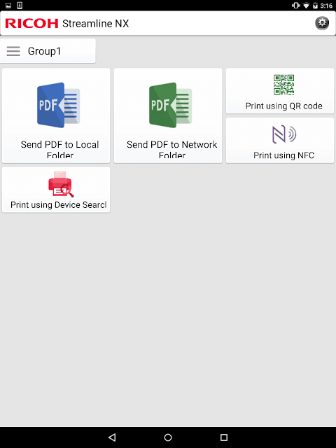 RICOH Streamline NX for User screenshot 1