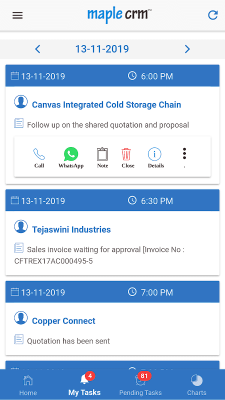 Maple CRM screenshot 3
