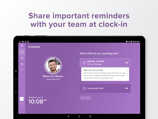 Time Clock by Homebase screenshot 2