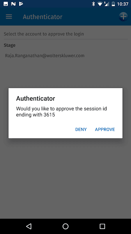 Wolters Kluwer Authenticator screenshot 3