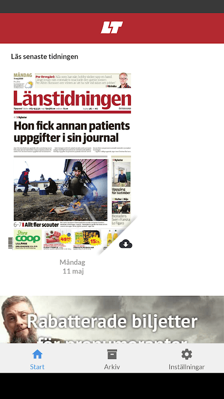 LT Östersund e-tidning screenshot 1