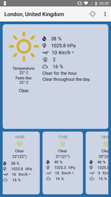 Weather forecast for week screenshot 1