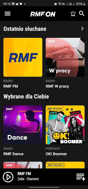 RMFon.pl (Internet radio) screenshot 1