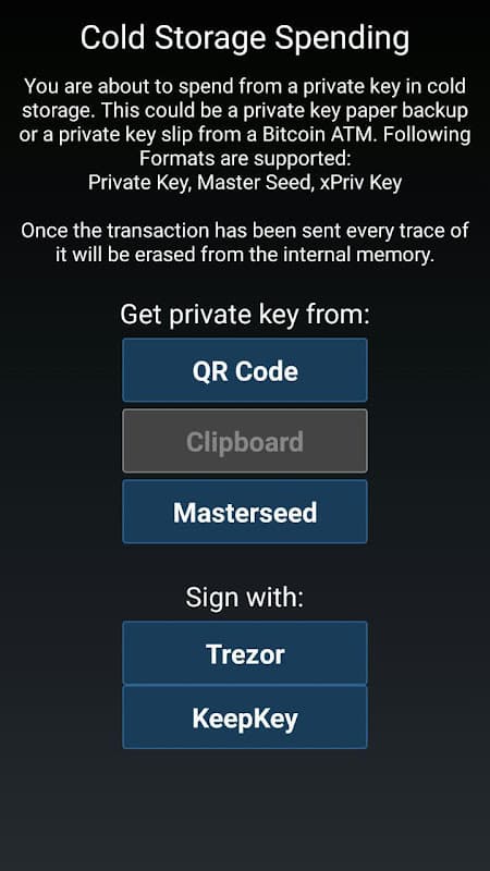 Mycelium Bitcoin Wallet screenshot 6