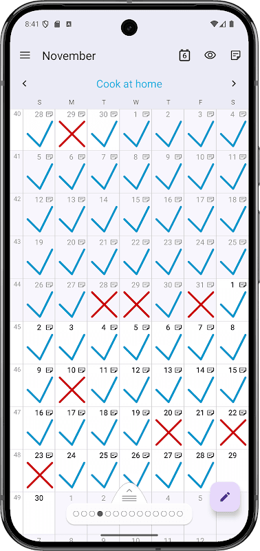 Goal & Habit Tracker Calendar screenshot 4