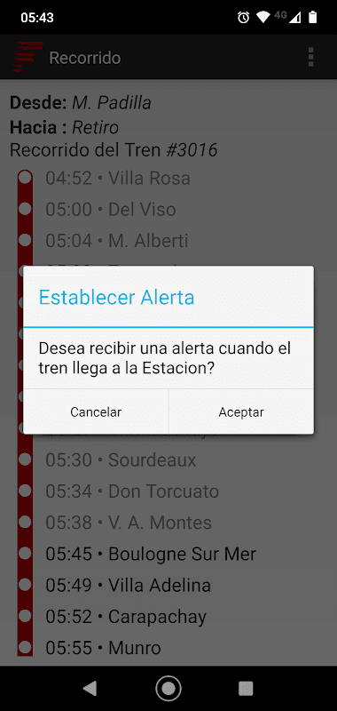 Horarios Belgrano Norte screenshot 5