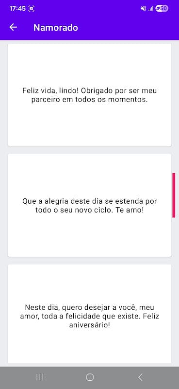 Frases de Aniversário screenshot 1