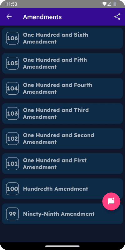 Constitution of India with MCQ screenshot 5