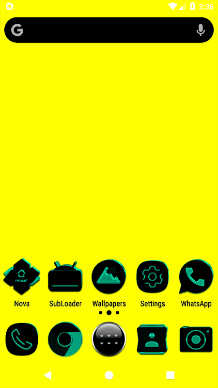 Black and Teal Icon Pack v3.1 screenshot 1