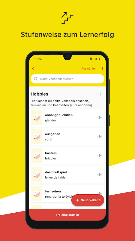 Découvertes Vokabeltrainer screenshot 2