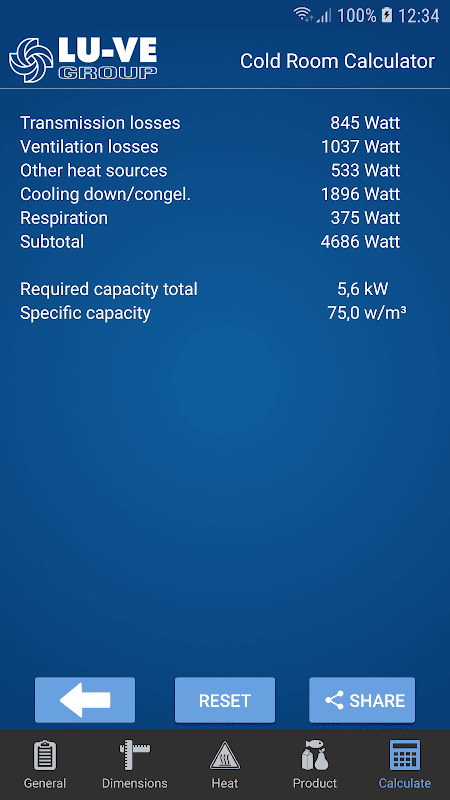 Cold Room Calculator screenshot 6