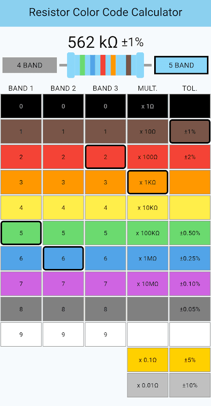 Resistor Code Calculator screenshot 3