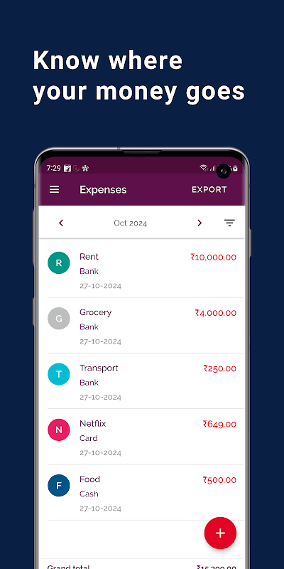 Daily Expense & Budget Manager screenshot 2