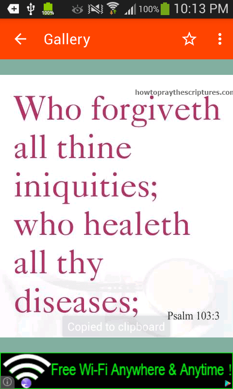 Healing scriptures and verses screenshot 1