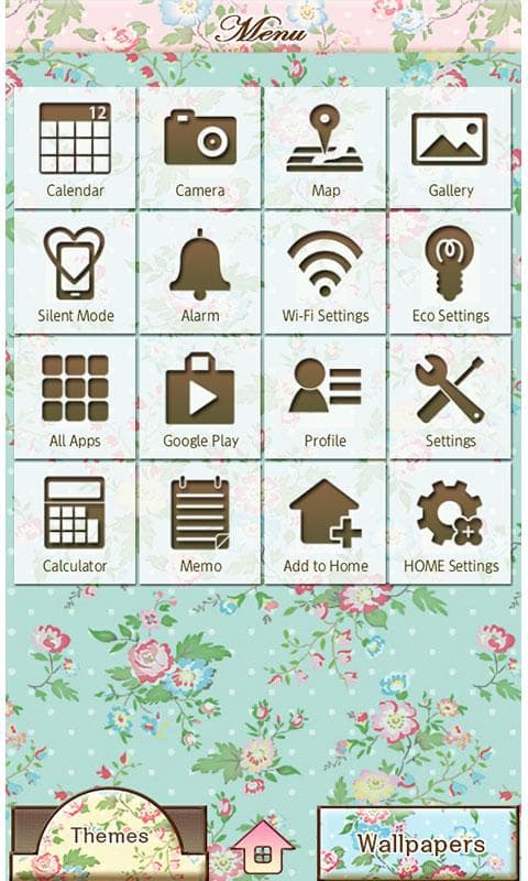 Wallpaper Theme Petit Floral screenshot 2