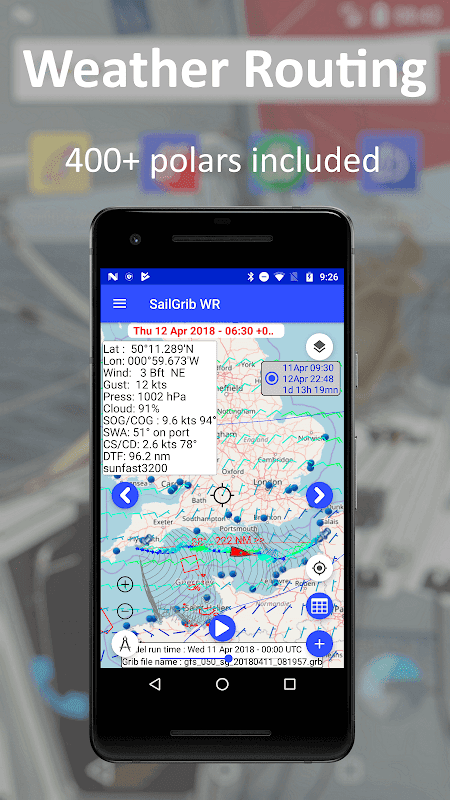SailGrib Weather Routing Free screenshot 2