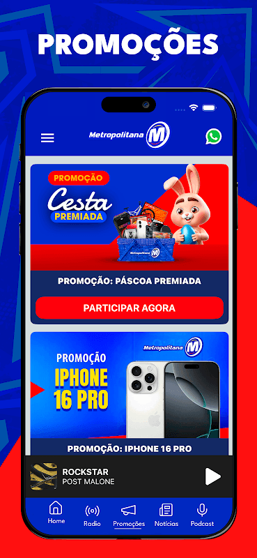 Metropolitana FM - 98,5 - SP screenshot 3