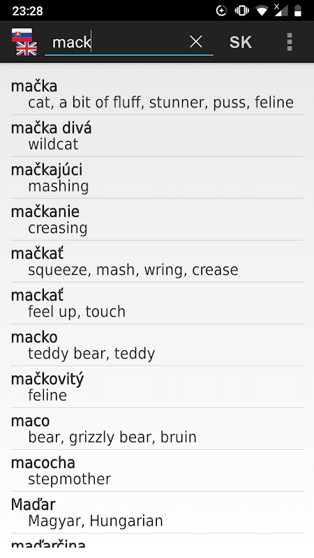 Slovak - English offline dict. screenshot 1