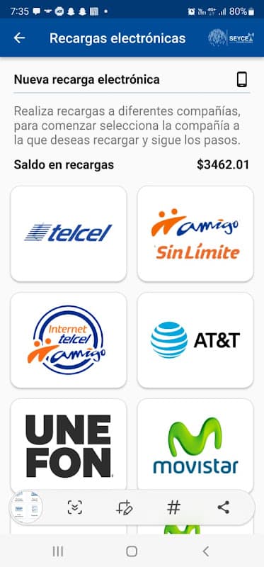 Recargas Electronicas Seycel screenshot 3