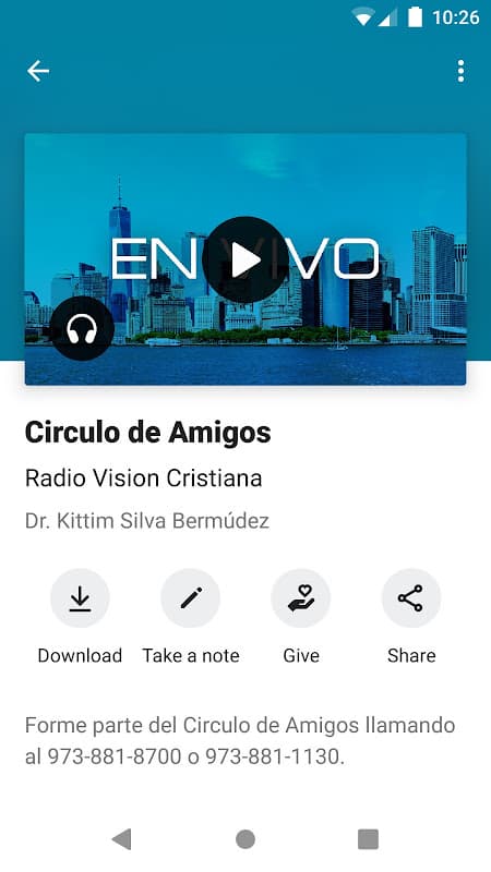 Radio Vision Cristiana screenshot 3