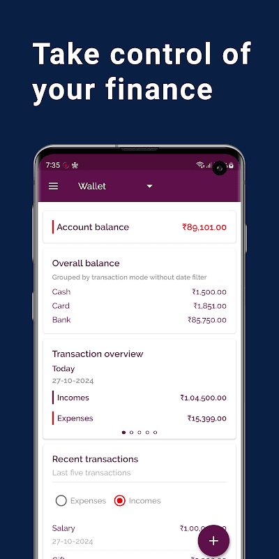 Daily Expense & Budget Manager screenshot 1
