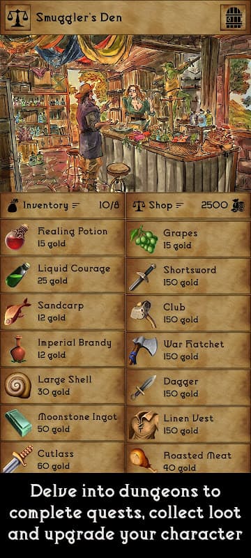 Grim Tides - Old School RPG screenshot 5