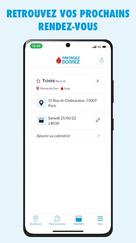 Don de sang screenshot 4