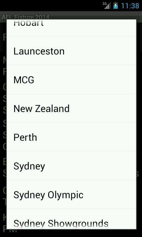 AFL Fixture screenshot 5