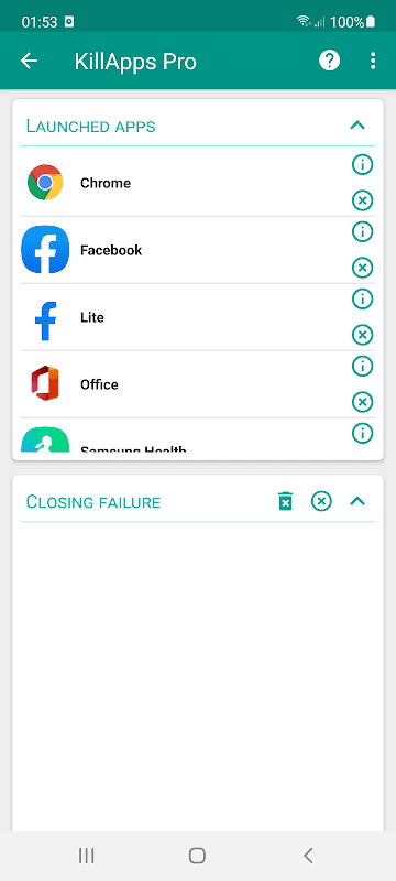 Killapps - Cerrar Aplicaciones en Ejecución screenshot 2
