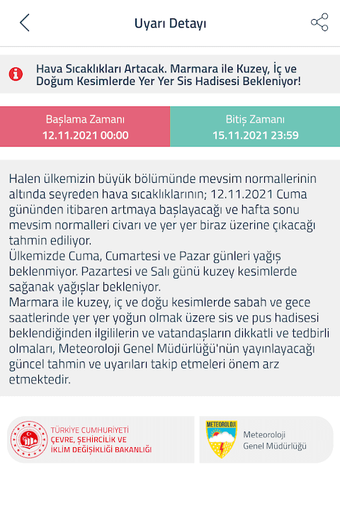 Meteoroloji Hava Durumu screenshot 6