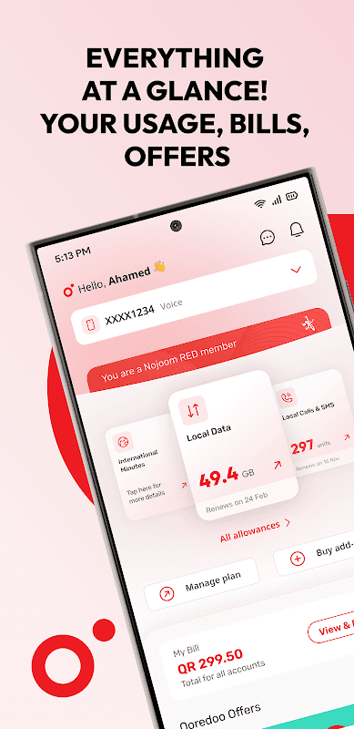 Ooredoo Qatar screenshot 1