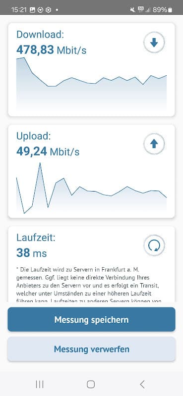 Breitbandmessung screenshot 5