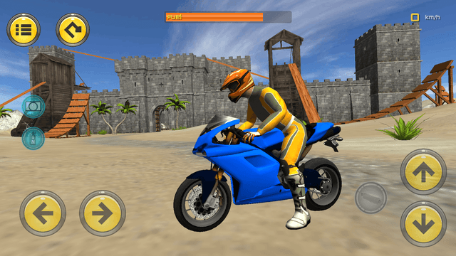 Motorbike Medieval Drive 3D screenshot 1