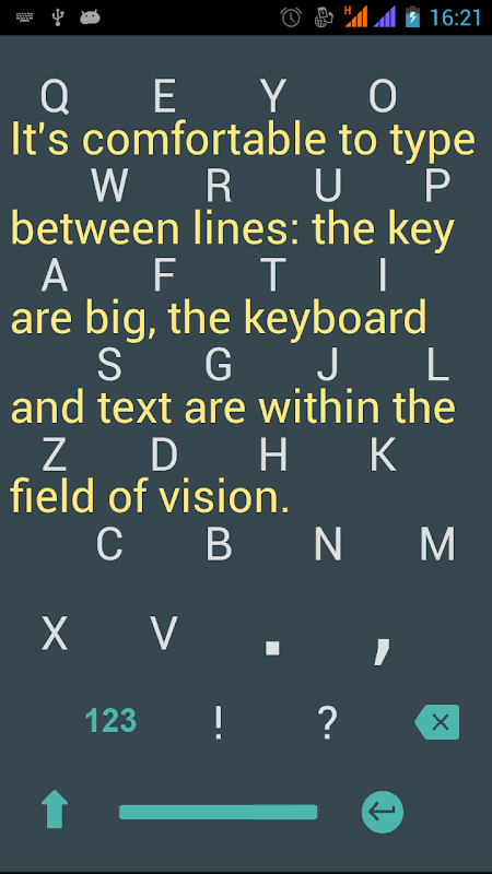 1C Big Keyboard screenshot 2