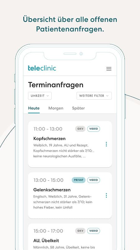 TeleClinic Ärzte screenshot 2