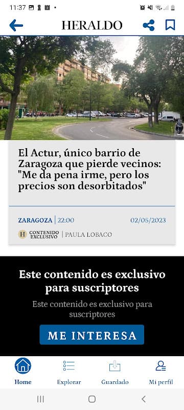 Heraldo de Aragón screenshot 2