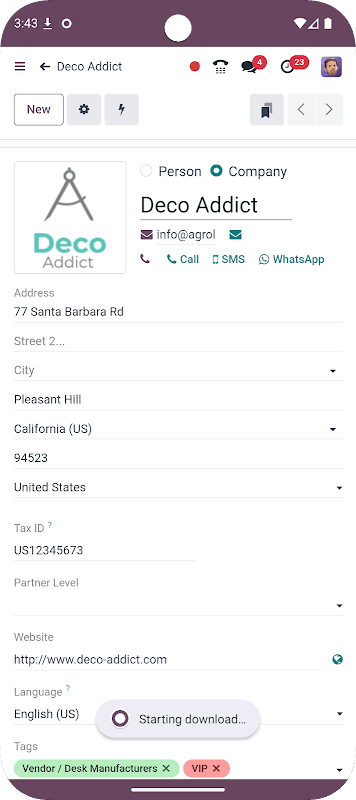 Odoo screenshot 6
