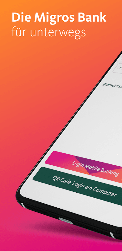 Migros Bank E-Banking Phone screenshot 1