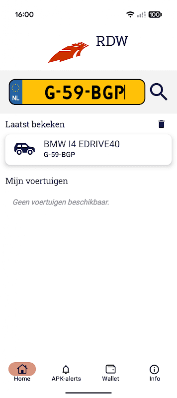 RDW Voertuig screenshot 1