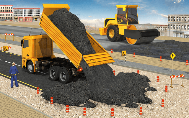 Highway Construction Games 3d screenshot 2