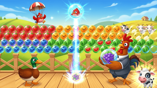 Farm Pets Rescue Bubble Pop screenshot 1