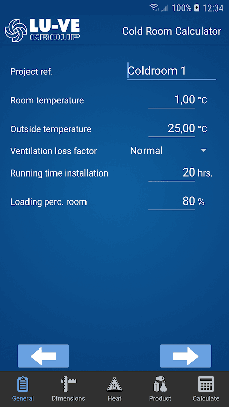 Cold Room Calculator screenshot 2
