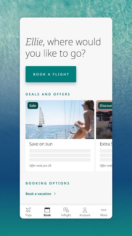 WestJet screenshot 2