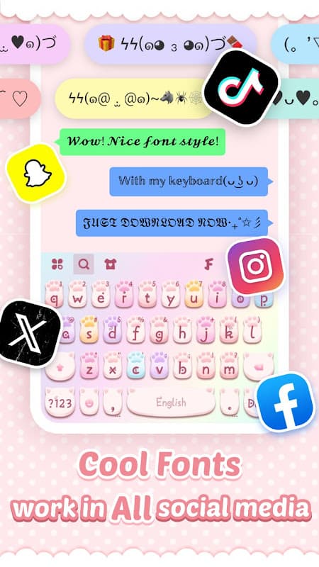 Pink Cute Hippo Themes screenshot 5