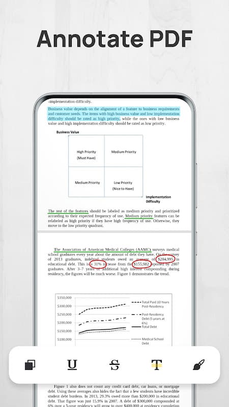 PDF Reader, Annotate on PDF screenshot 6