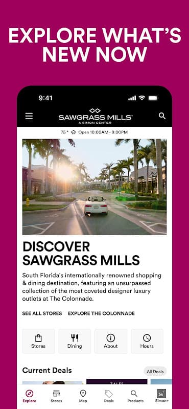 SIMON - Malls, Mills & Outlets screenshot 1