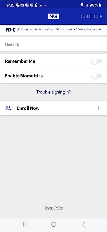 Malvern National Bank screenshot 2