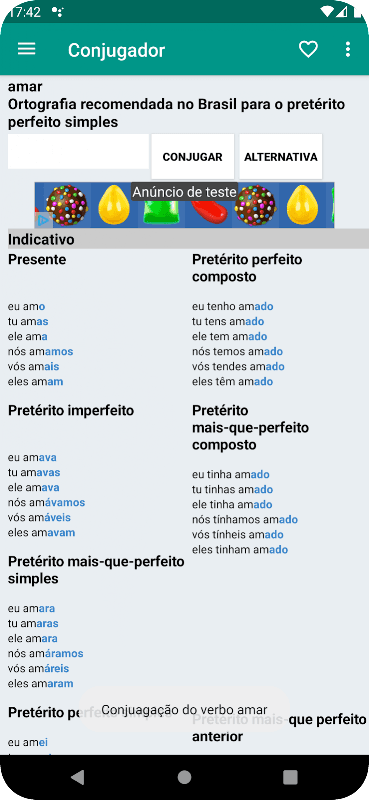 O Conjugador screenshot 1