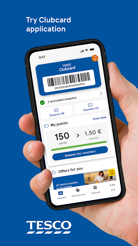 Clubcard Tesco Slovakia screenshot 1