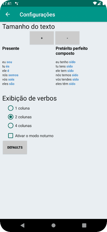 O Conjugador screenshot 4